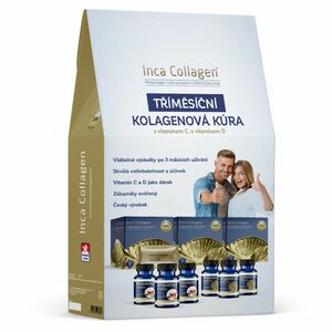 INCA COLLAGEN Tříměsíční kolagenová kúra 3 x 30 sáčků + DÁREK zdarma vitamín C a vitamín D obraz