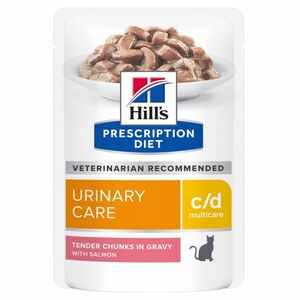HILL'S Prescription Diet c/d Multicare losos kapsičky pro kočky 12 x 85 g obraz