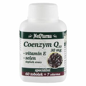 MEDPHARMA Coenzym Q10 30mg + vitamín E + selen 67 tobolek obraz