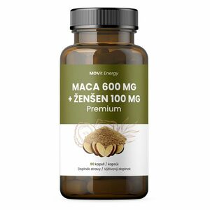 MOVIT ENERGY Maca 600 mg + ženšen 100 mg 90 kapslí obraz