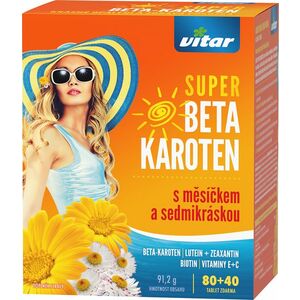 Vitar Super Beta-karoten+Měsíček+Sedmikráska 120 tablet obraz