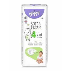 Bella Baby Happy Soft&Delicate 4 Maxi 8–14 kg dětské pleny 44 ks obraz