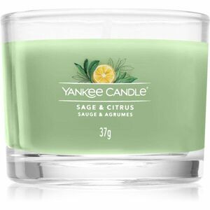 Yankee Candle Sage & Citrus votivní svíčka Signature 37 g obraz