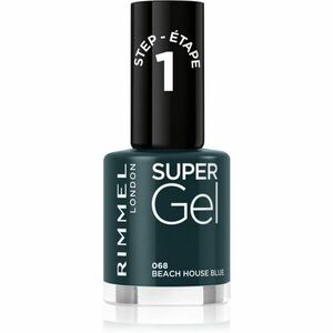 Rimmel Super Gel gelový lak na nehty bez užití UV/LED lampy odstín 068 Beach House Blue 12 ml obraz