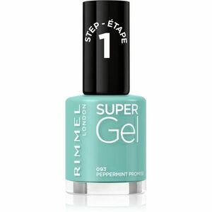 Rimmel Super Gel gelový lak na nehty bez užití UV/LED lampy odstín 093 Peppermint Promise 12 ml obraz