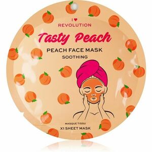 I Heart Revolution Tasty Peach zklidňující plátýnková maska pro citlivou pleť 1 ks obraz