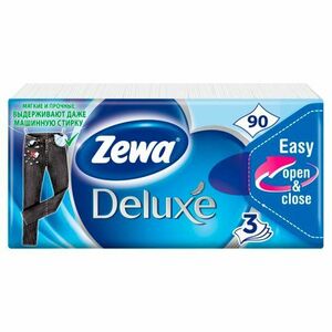 Zewa Deluxe Original papierové hygienické vreckovky 90ks obraz
