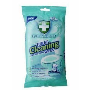 Green shield - Vlhčené čistiace utierky antibakteriálne na toalety 40ks obraz
