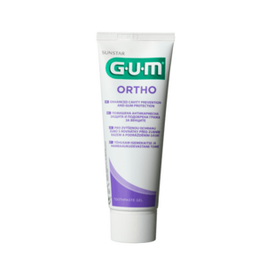 GUM Ortho zubní gel pro čištění zubů s rovnátky CPC 0, 05 %, 75 ml obraz