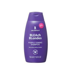 Lee Stafford Mini Bleach Blondes Purple Toning, šampon pro dokonale blond vlasy, 50 ml obraz