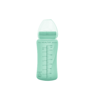 Everyday Baby skleněná láhev s brčkem 240 ml, Mint Green obraz