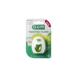GUM TWISTED FLOSS zubní nit voskovaná s mátou a zeleným čajem, 30 m obraz