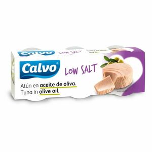 CALVO Tuňák v olivovém oleji s nízkým obsahem soli 3 x 80 g obraz