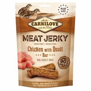 CARNILOVE Meat Jerky Chicken with Quail Bar pro psy 100 g obraz