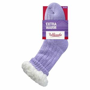 BELLINDA Dámské extra teplé ponožky vel.38-39 fialové 1 pár obraz