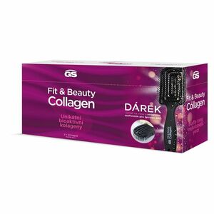 GS Dárkové balení Fit & beauty collagen DUOPACK 50 + 50 kapslí + DÁREK kartáč na vlasy obraz