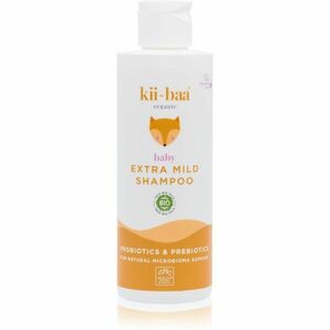 kii-baa® organic Baby Extra Mild Shampoo jemný šampon s pro a prebiotiky pro děti od narození 200 ml obraz