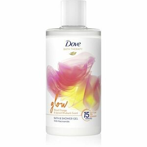 Dove Bath Therapy Glow sprchový a koupelový gel Blood Orange & Rhubarb 400 ml obraz