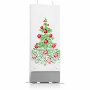 Flatyz Holiday Christmas Tree with Snow dekorativní svíčka 6x15 cm obraz