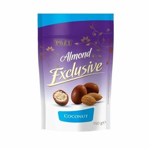 POEX Almond Exclusive Mandle v mléčné čokoládě s kokosem 150 g obraz
