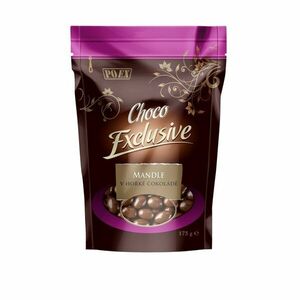 POEX Choco Exclusive Mandle v hořké čokoládě 175 g obraz