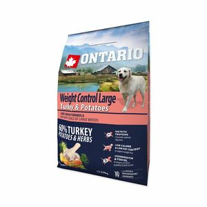 Ontario Large Weight Control Turkey&Potatoes granule 2, 25 kg obraz