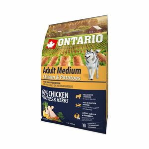 Ontario Adult Medium Chicken&Potatoes granule 2, 25 kg obraz