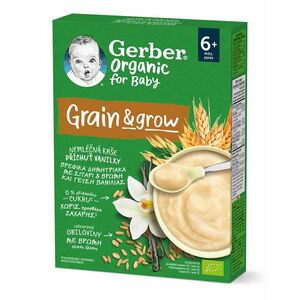 GERBER Organic nemléčná kaše s příchutí vanilky 200 g obraz