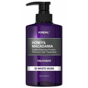 Kundal Honey&Macadamia Treatment - hydrointenzivní proteinová kúra na vlasy White Musk 500 ml obraz