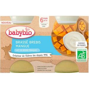 Babybio Brassé z ovčího mléka mango 2 x 130 g obraz