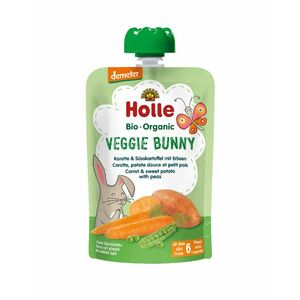 Holle Veggie Bunny BIO Pyré mrkev, batáty a hrášek 100 g obraz