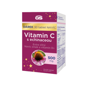 GS Vitamin C 500 s echinaceou 70+30 tablet obraz