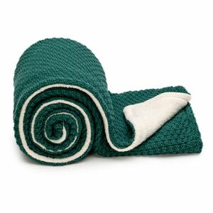 T-TOMI Pletená deka warm smaragd 80 x 100 cm obraz