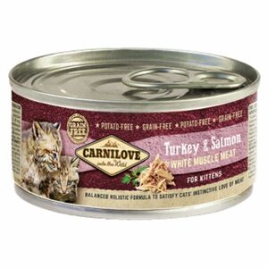 CARNILOVE Cat kitten turkey & salmon konzerva pro kočky 100 g obraz