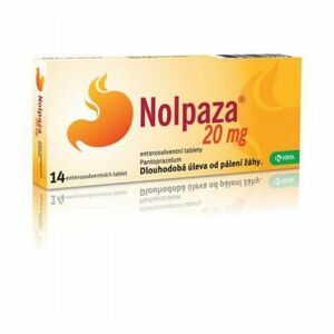 NOLPAZA 20 mg 14 enterosolventních tablet obraz