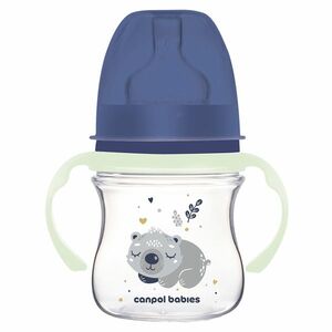 CANPOL BABIES Antikoliková lahev EasyStart sleepy koala modrá 120 ml obraz