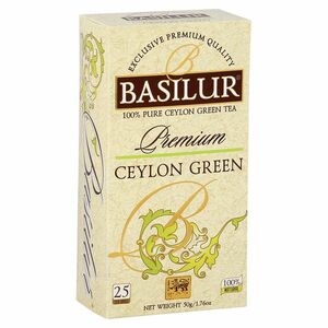 BASILUR Premium Ceylon Green zelený čaj 25 sáčků obraz