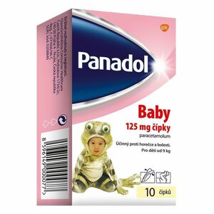 PANADOL Baby rektální čípky 125 mg 10 kusů obraz