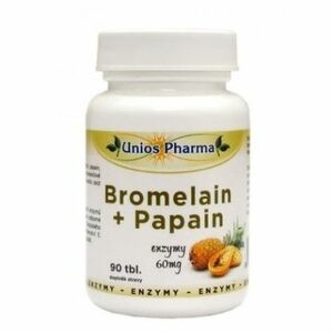 UNIOS PHARMA Bromelain + Papaya 60 mg 90 tablet obraz