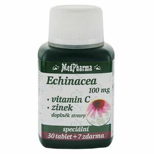 MEDPHARMA Echinacea 100 mg + vitamín C + zinek 37 tablet obraz