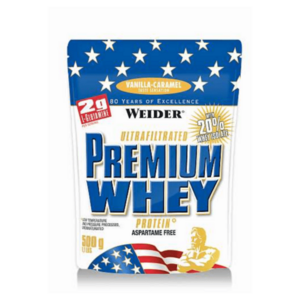 WEIDER Premium whey syrovátkový protein příchuť vanilka a karamel 500 g obraz