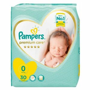 PAMPERS Premium Care 0 NEWBORN do 2, 5 kg 30 kusů obraz