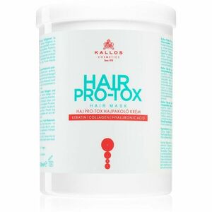 Kallos Hair Pro-Tox maska pro slabé a poškozené vlasy s kokosovým olejem, kyselinou hyaluronovou a kolagenem 1000 ml obraz