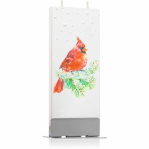 Flatyz Holiday Red Bird dekorativní svíčka 6x15 cm obraz