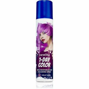 Venita 1-Day Color barevný sprej na vlasy odstín No. 10 - Violet Aura 50 ml obraz
