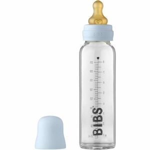 BIBS Baby Glass Bottle 225 ml kojenecká láhev Baby Blue 225 ml obraz