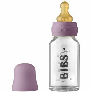 BIBS Baby Glass Bottle 110 ml kojenecká láhev Mauve 110 ml obraz