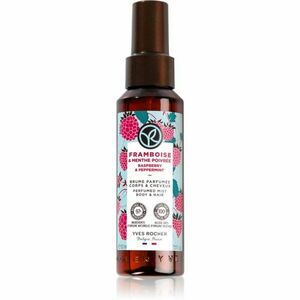 Yves Rocher Bain de Nature parfémovaný sprej na tělo a vlasy pro ženy Raspberry & Peppermint 100 ml obraz