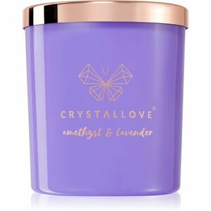 Crystallove Crystalized Scented Candle Amethyst & Lavender vonná svíčka 220 g obraz