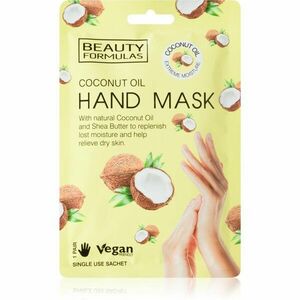 Beauty Formulas Coconut Oil hloubkově hydratační maska na ruce 1 ks obraz